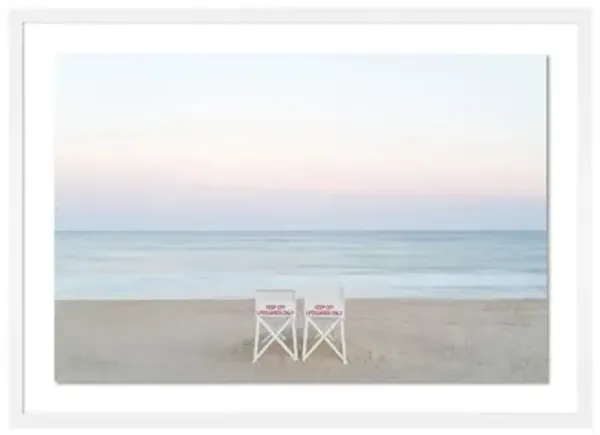 Tommy Kwak - Lifeguard Stands 2 Photograph - Brown