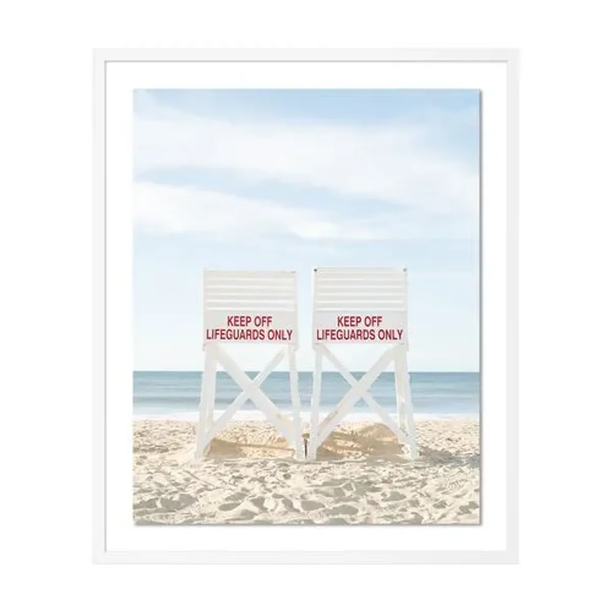 Tommy Kwak - Lifeguard Stands 3 Photograph - Montauk - NY - Brown