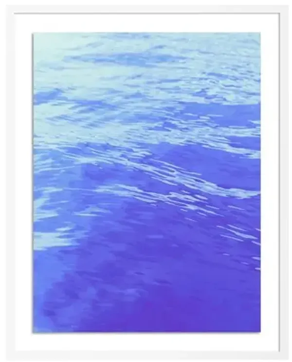 Tommy Kwak - Waves Photograph - Ems River - Germany - Blue