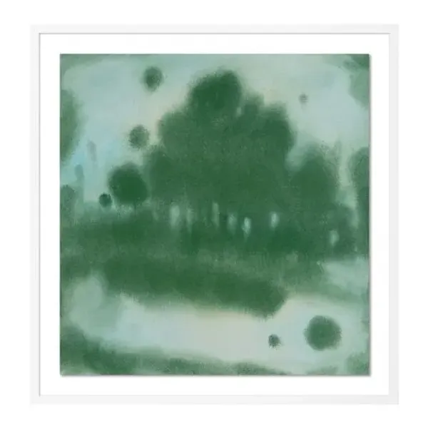 Laura Roebuck - Shady Trees 1 Painting - Green