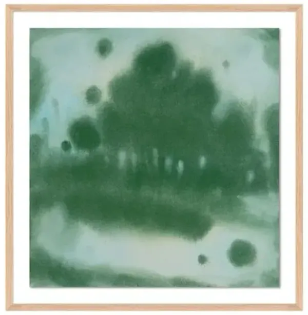Laura Roebuck - Shady Trees 1 Painting - Green