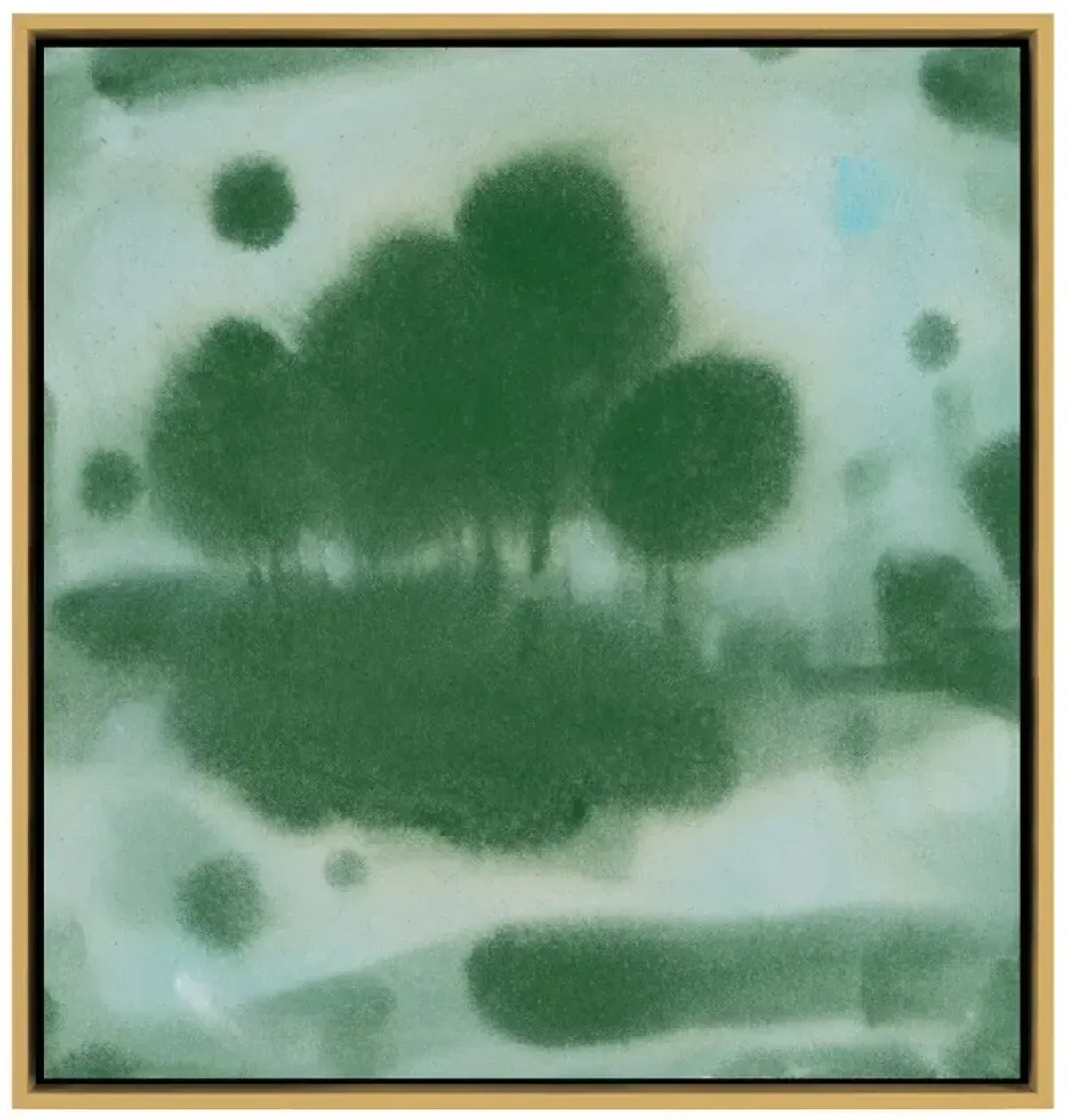Laura Roebuck, Shady Trees 2 Painting, Framed Canvas