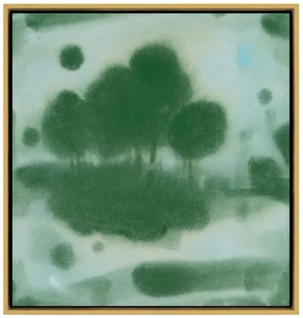 Laura Roebuck, Shady Trees 2 Painting, Framed Canvas