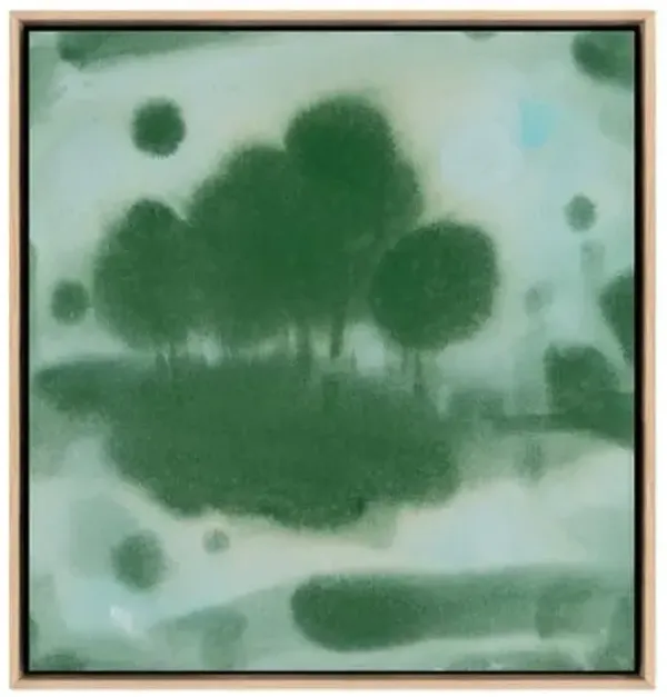 Laura Roebuck - Shady Trees 2 Painting - Green
