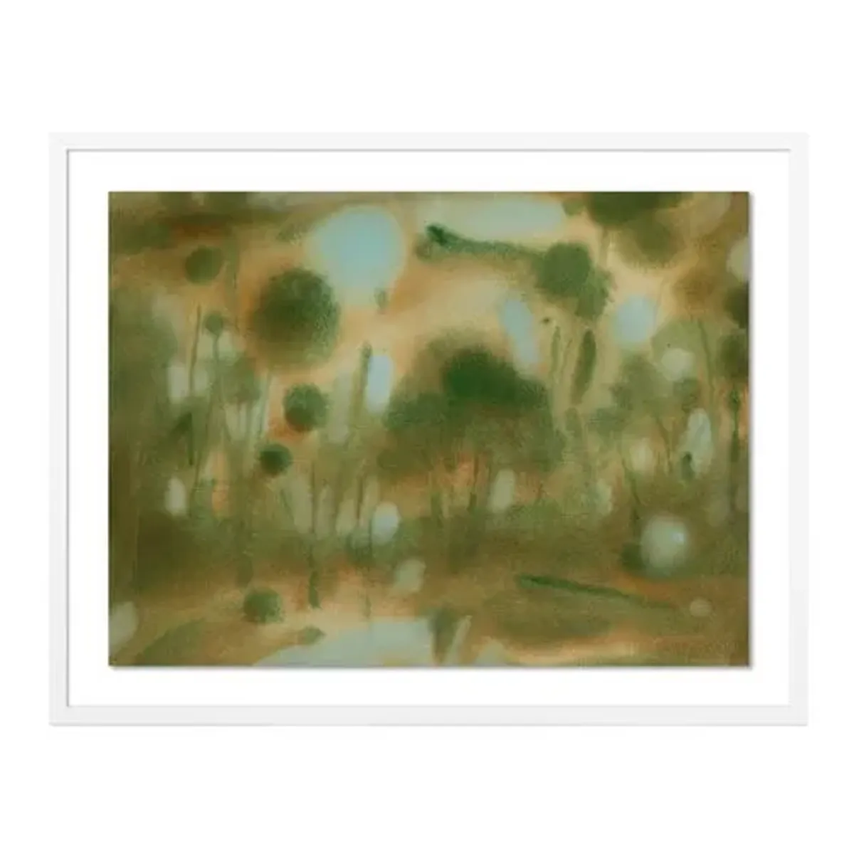 Laura Roebuck - Through the Forest 1 - Framed Paper - Green