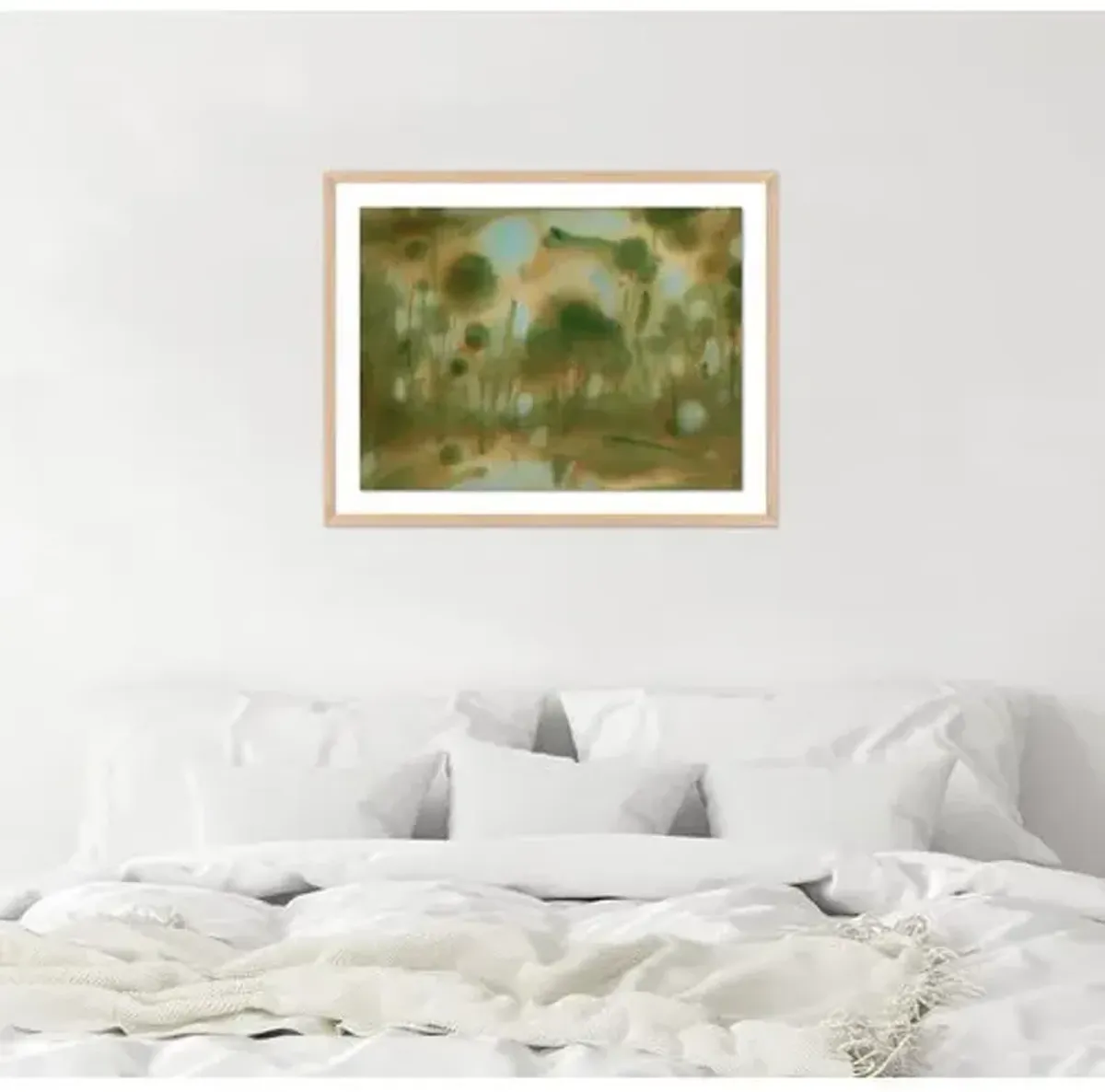 Laura Roebuck - Through the Forest 1 - Framed Paper - Green