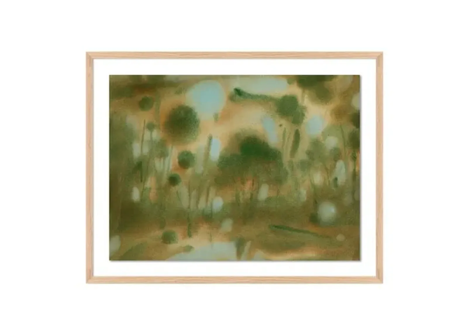 Laura Roebuck - Through the Forest 1 - Framed Paper - Green