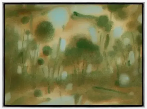 Laura Roebuck - Through the Forest 1 Painting - Framed Canvas - Green