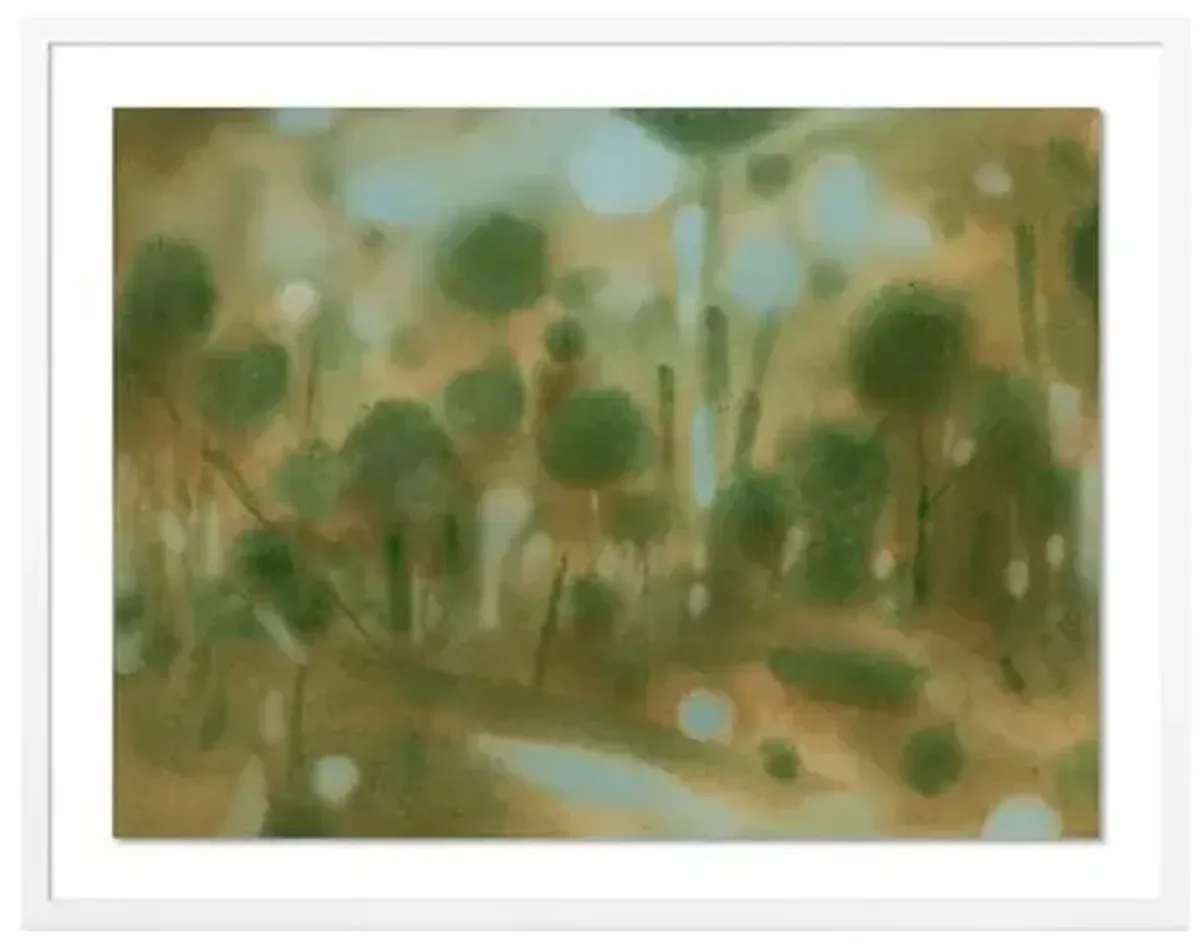 Laura Roebuck Through the Forest 2 Framed Paper - Green