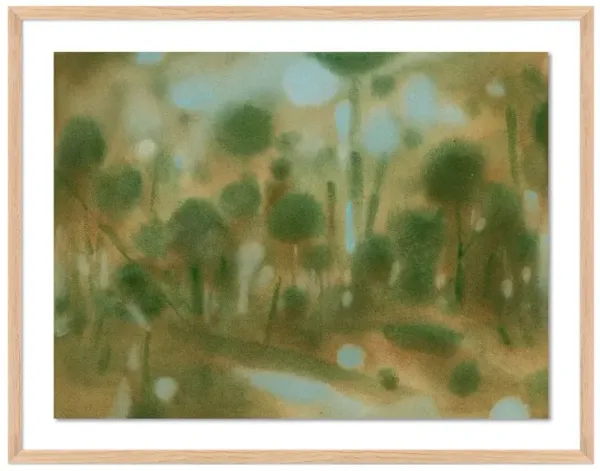 Laura Roebuck Through the Forest 2 Painting, Framed Paper