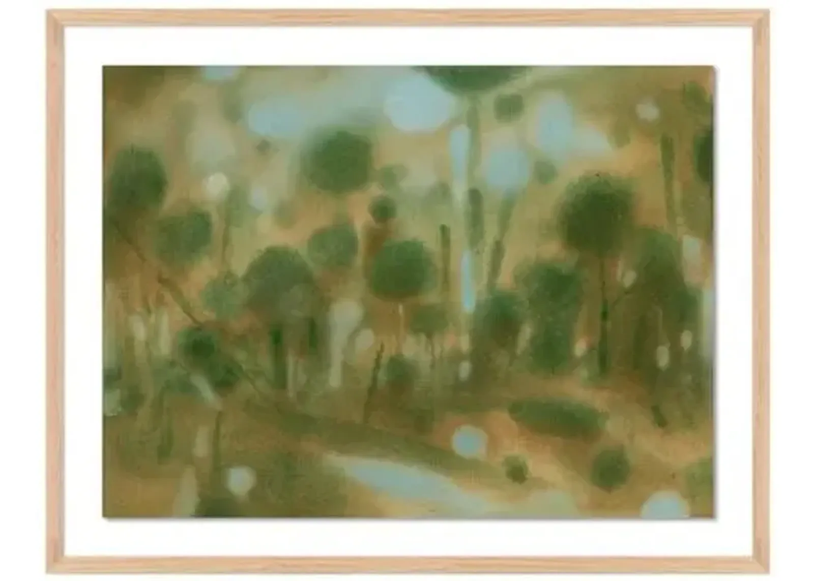 Laura Roebuck Through the Forest 2 Framed Paper - Green