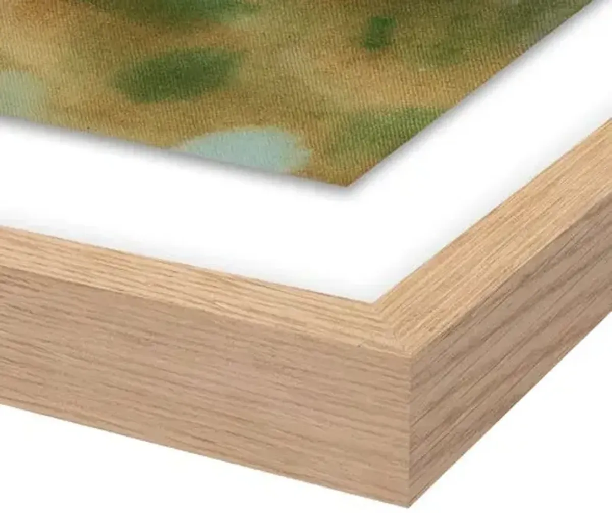 Laura Roebuck Through the Forest 2 Painting - Framed Paper - Green