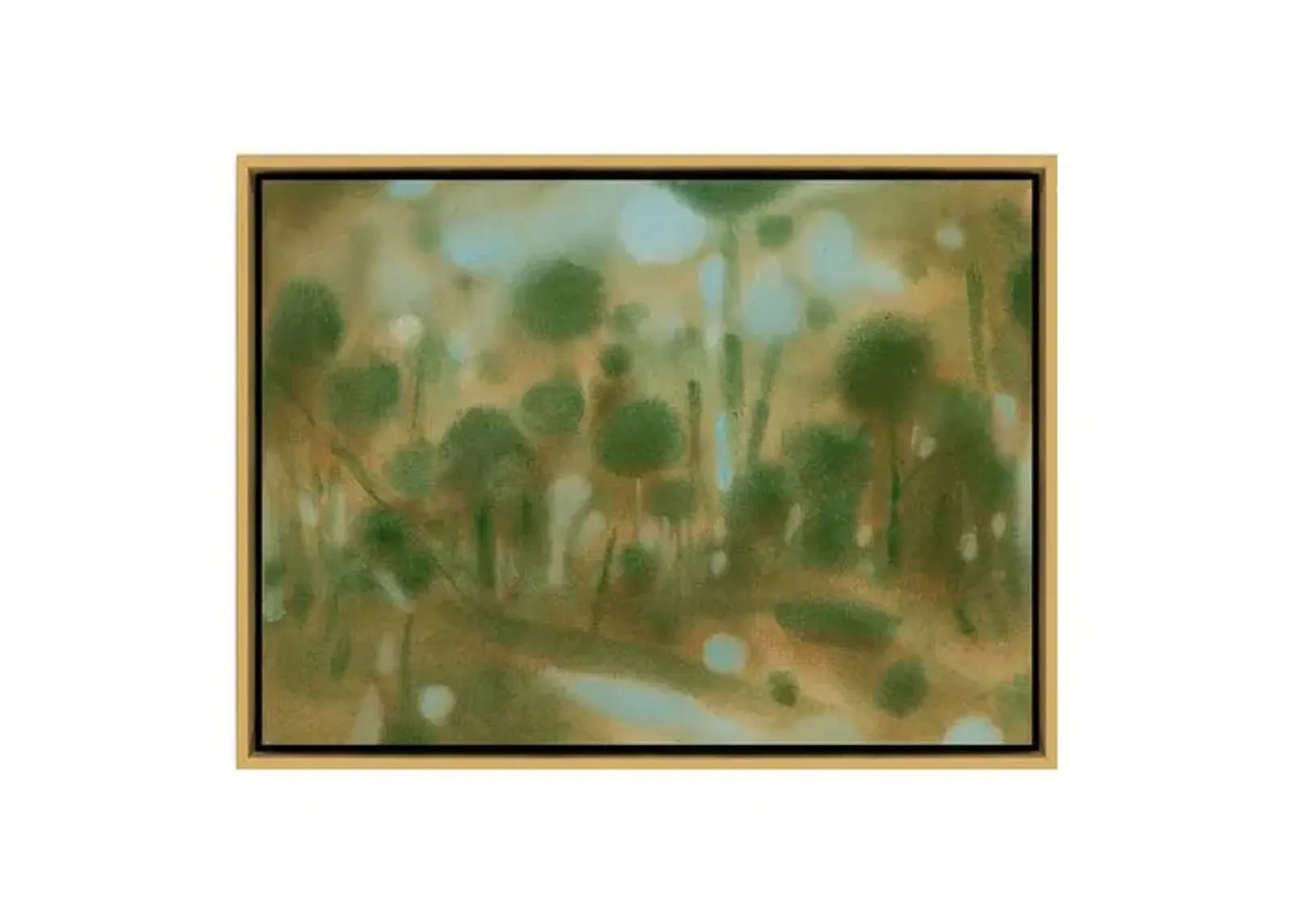 Laura Roebuck - Through the Forest 2 - Framed Canvas - Green