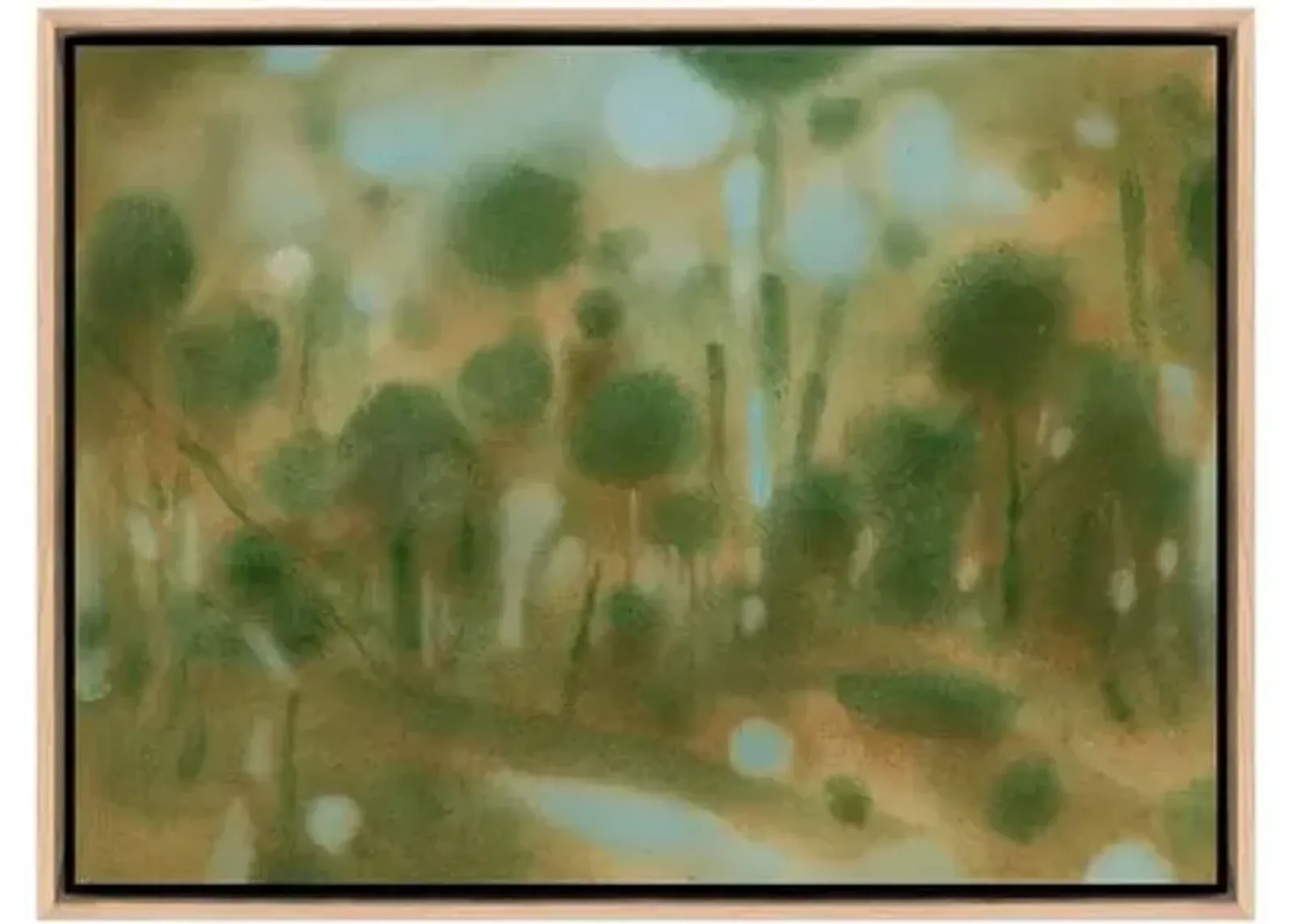 Laura Roebuck - Through the Forest 2 - Framed Canvas - Green