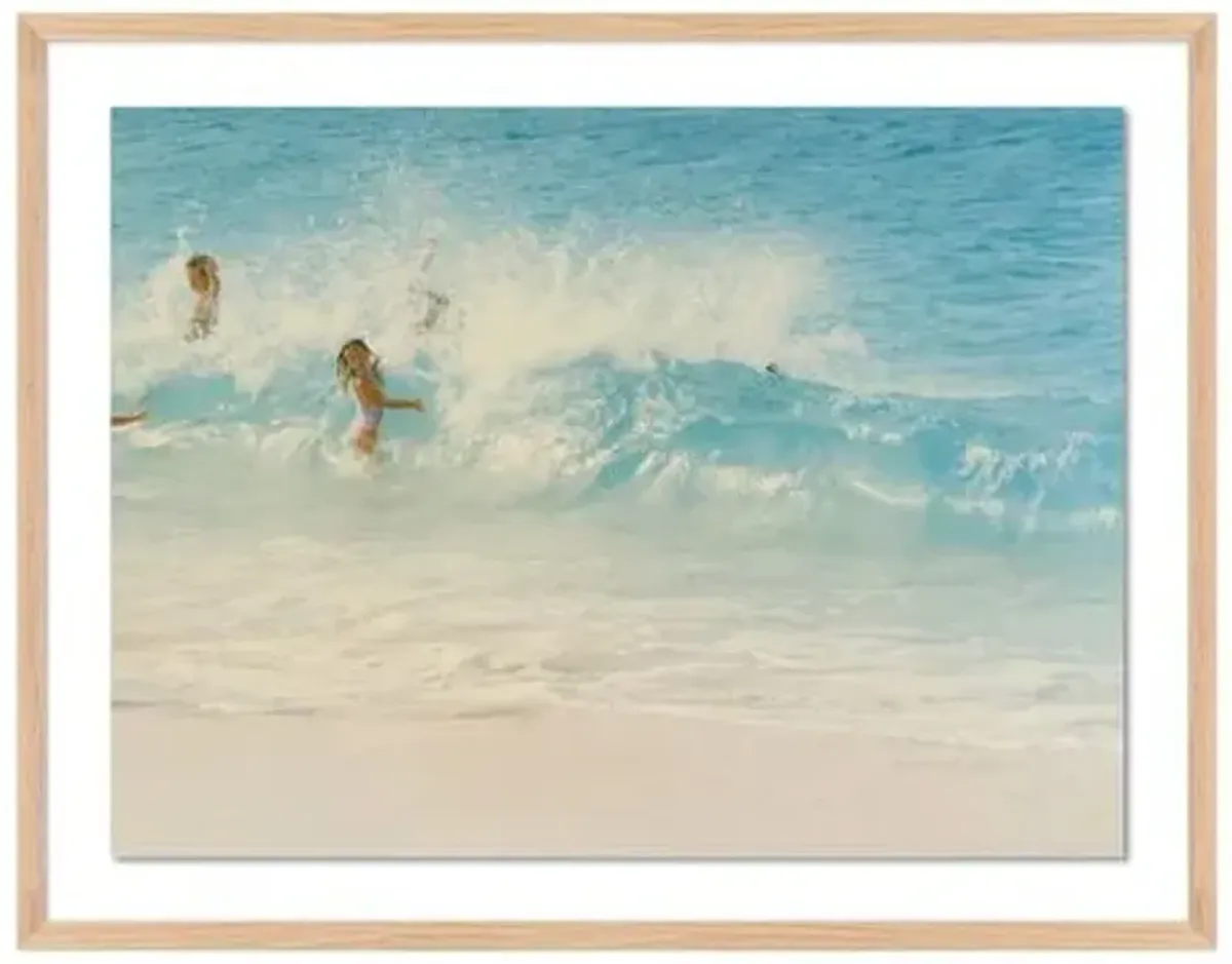Judith Gigliotti - Beach Frolick Photograph - Blue