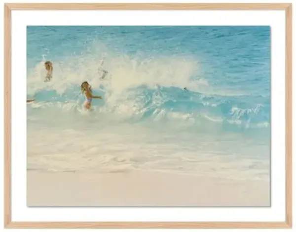 Judith Gigliotti - Beach Frolick Photograph - Blue