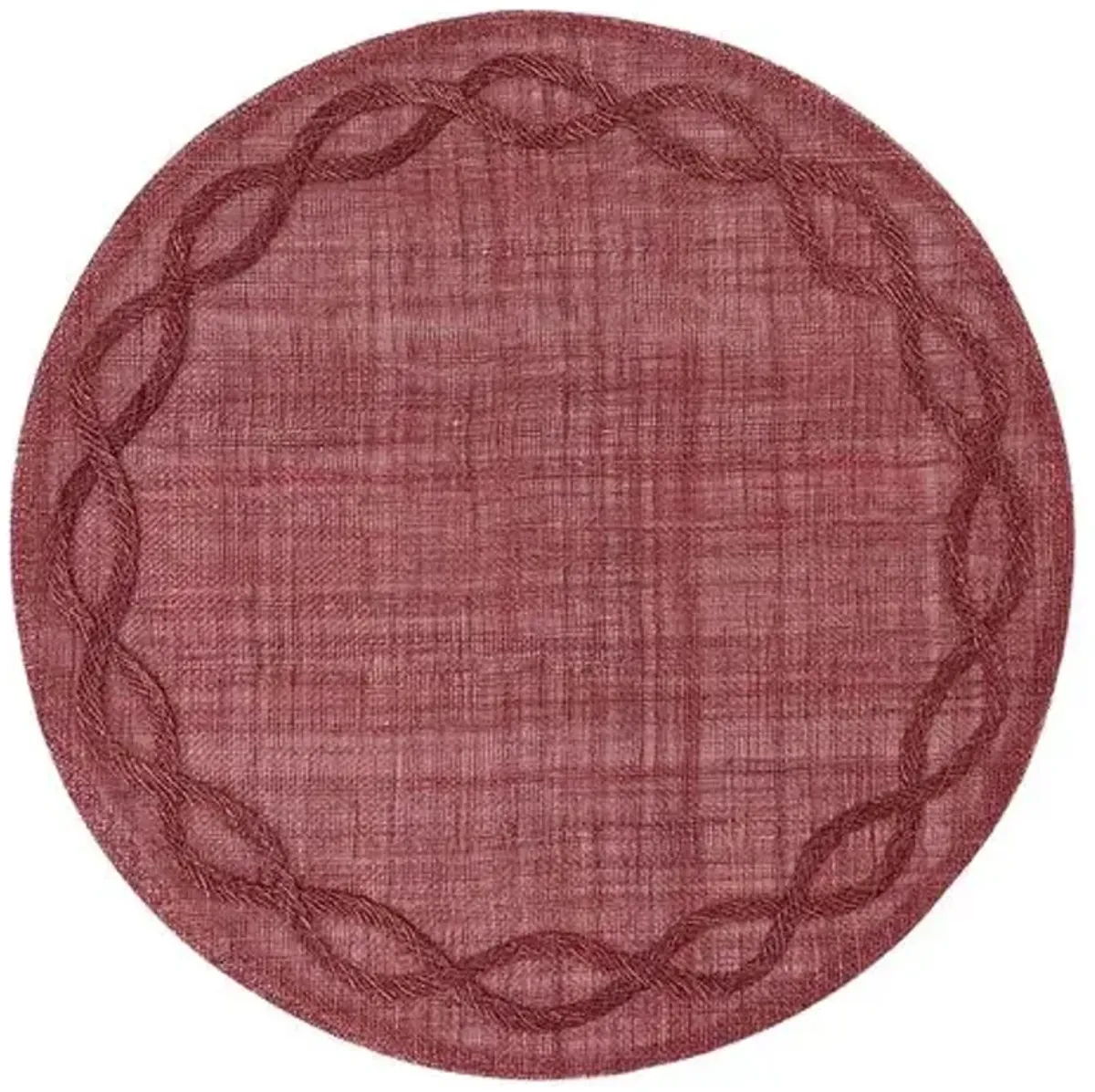 Set of 4 Tuileries Garden Placemats - Mulberry - Juliska - Red