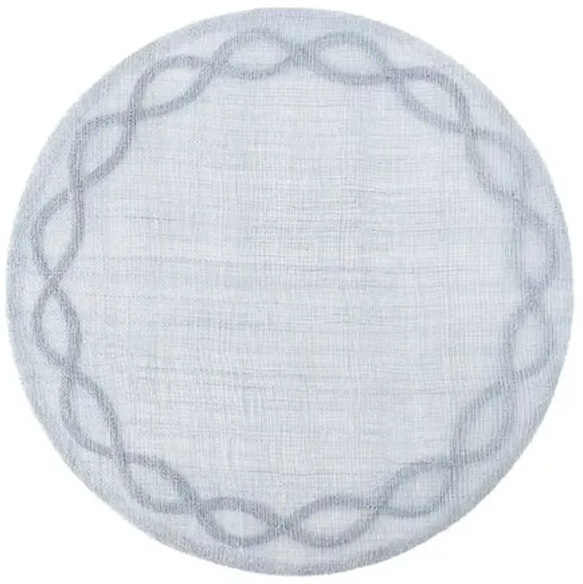 Set of 4 Tuileries Garden Placemats - Chambray - Juliska - Blue