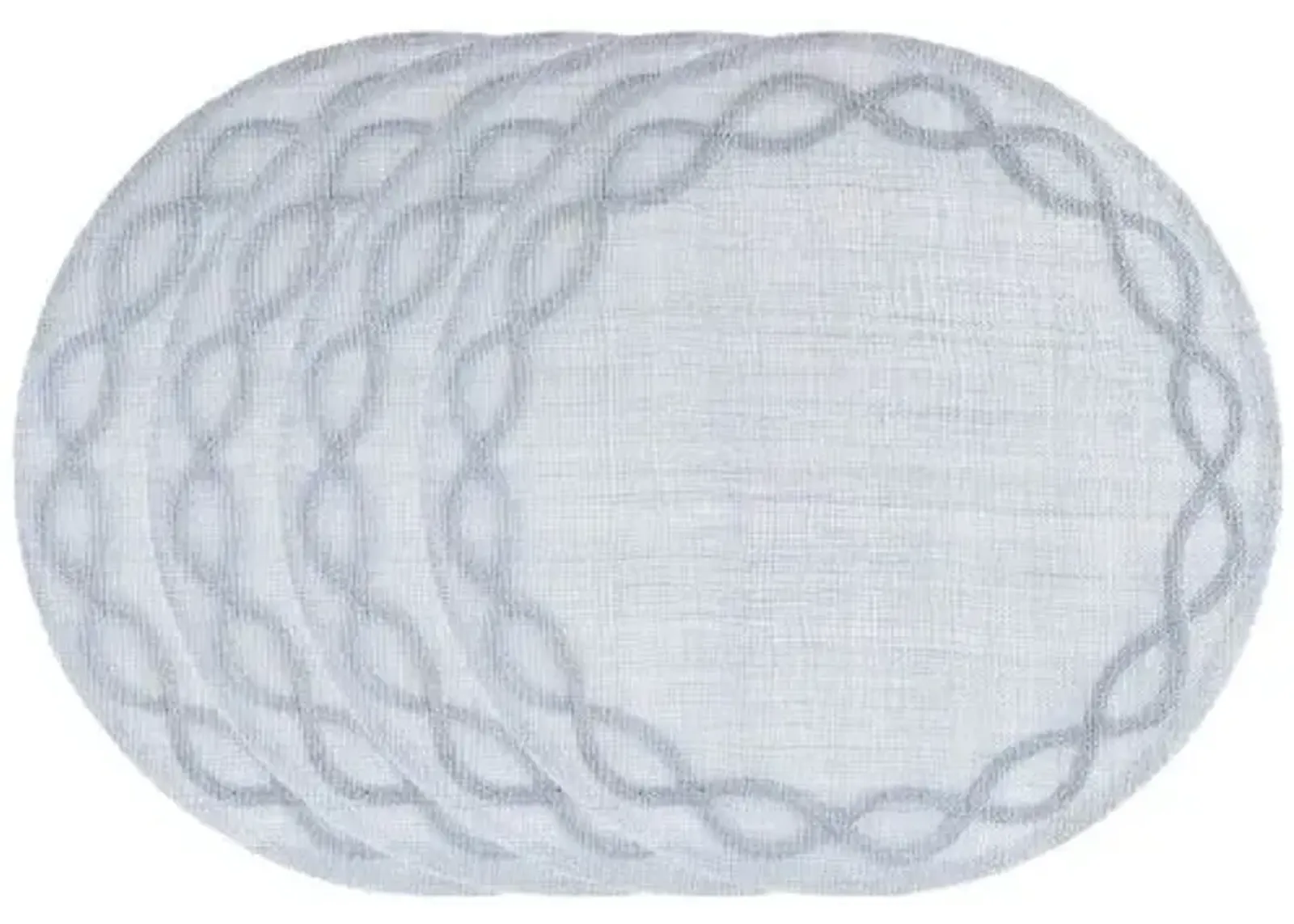 Set of 4 Tuileries Garden Placemats - Chambray - Juliska - Blue