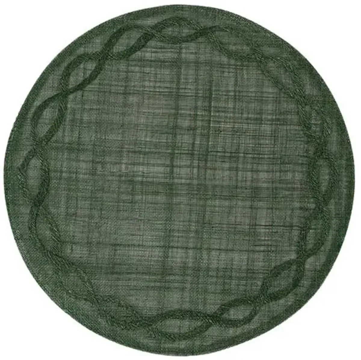 Set of 4 Tuileries Garden Placemats - Basil - Juliska - Green