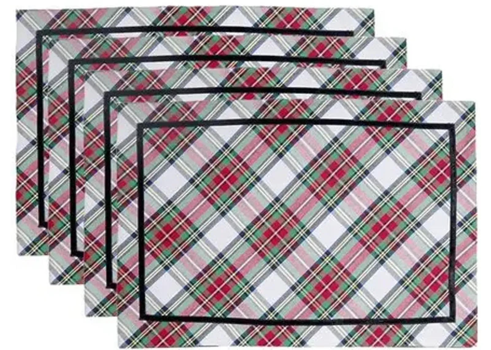 Set of 4 Stewart Tartan Placemats - Juliska - Multi