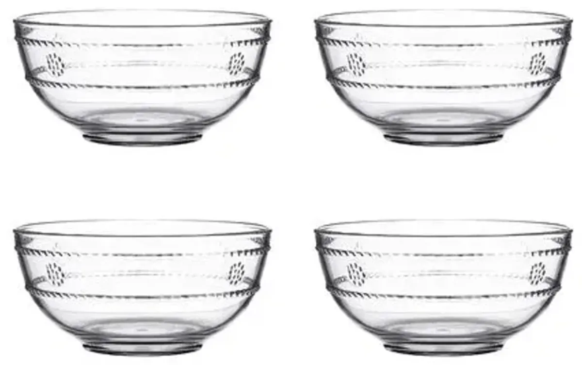 Set of 4 Isabella Acrylic Berry Bowls - Clear - Juliska