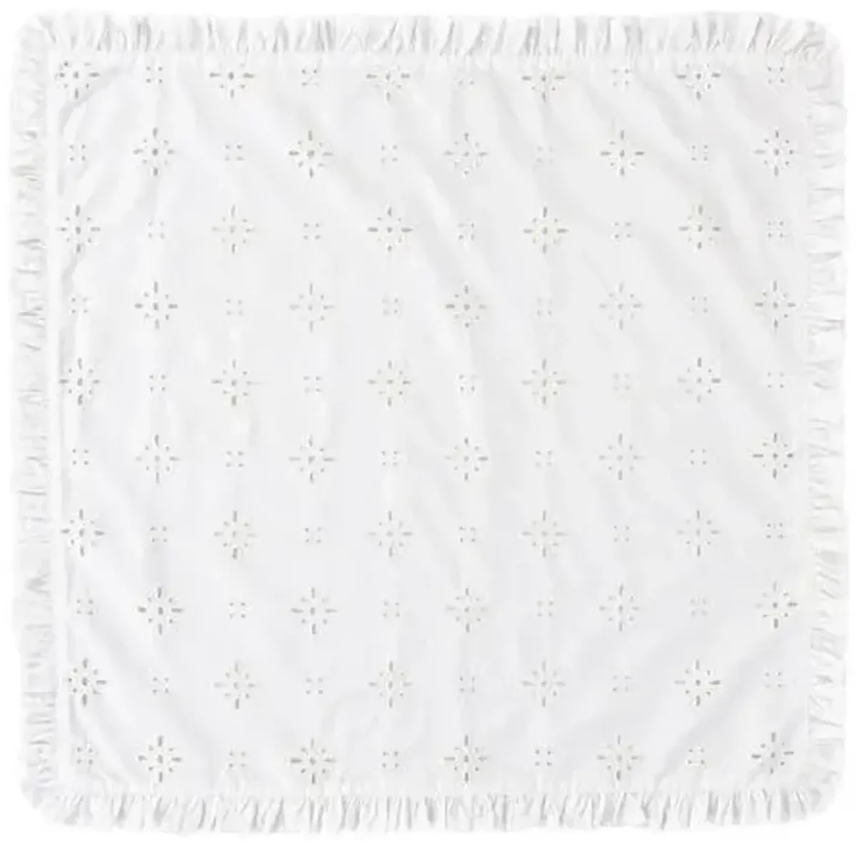 Set of 4 Eyelet Napkins - White - Juliska