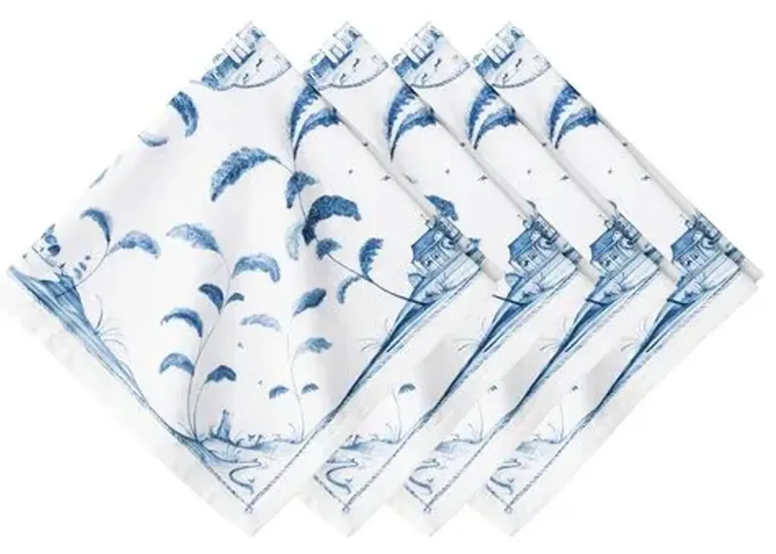 Set of 4 Country Estate Napkins - Delft Blue - Juliska