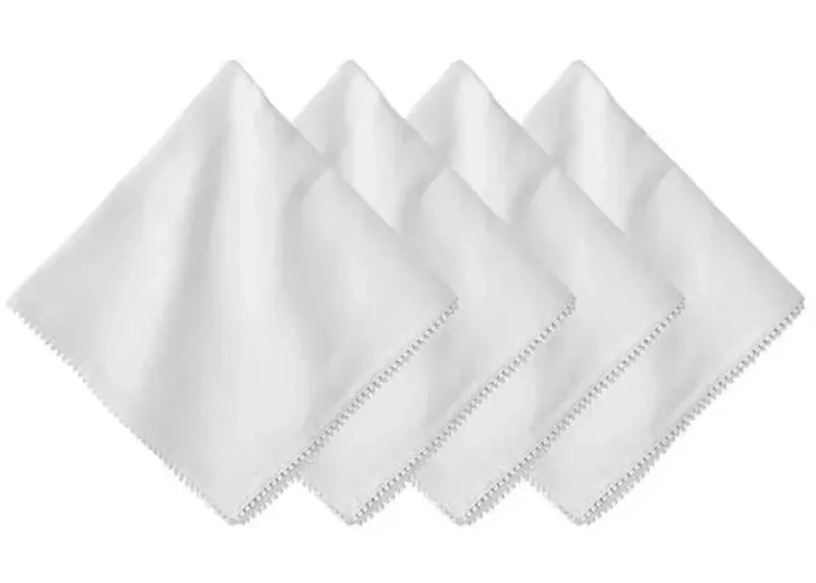 Set of 4 Berry Trim Napkins - White - Juliska