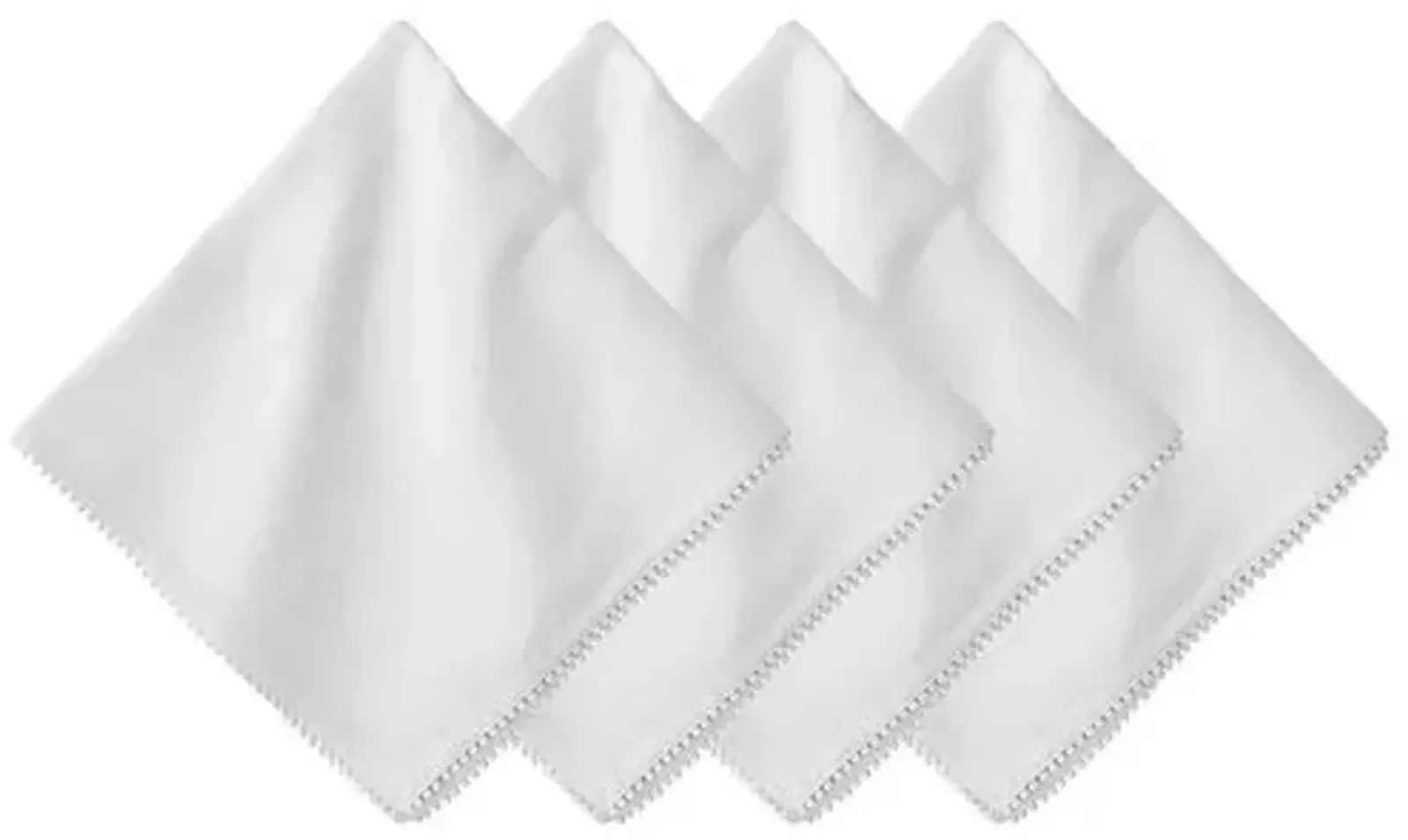 Set of 4 Berry Trim Napkins - White - Juliska