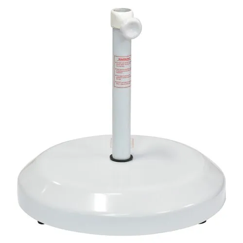 Umbrella Base with Wheels - White