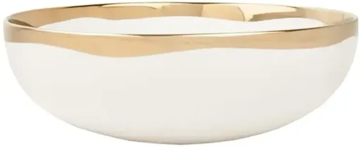 Dauville Serving Bowl - Gold - Canvas