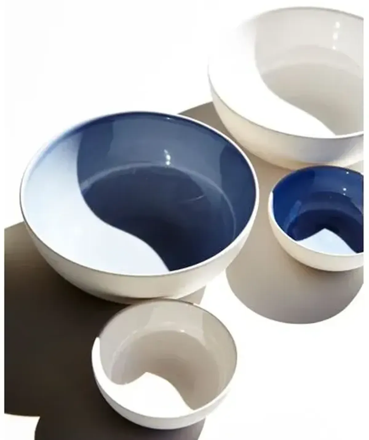 Set of 4 Shell Bisque Small Bowls - Canvas - White