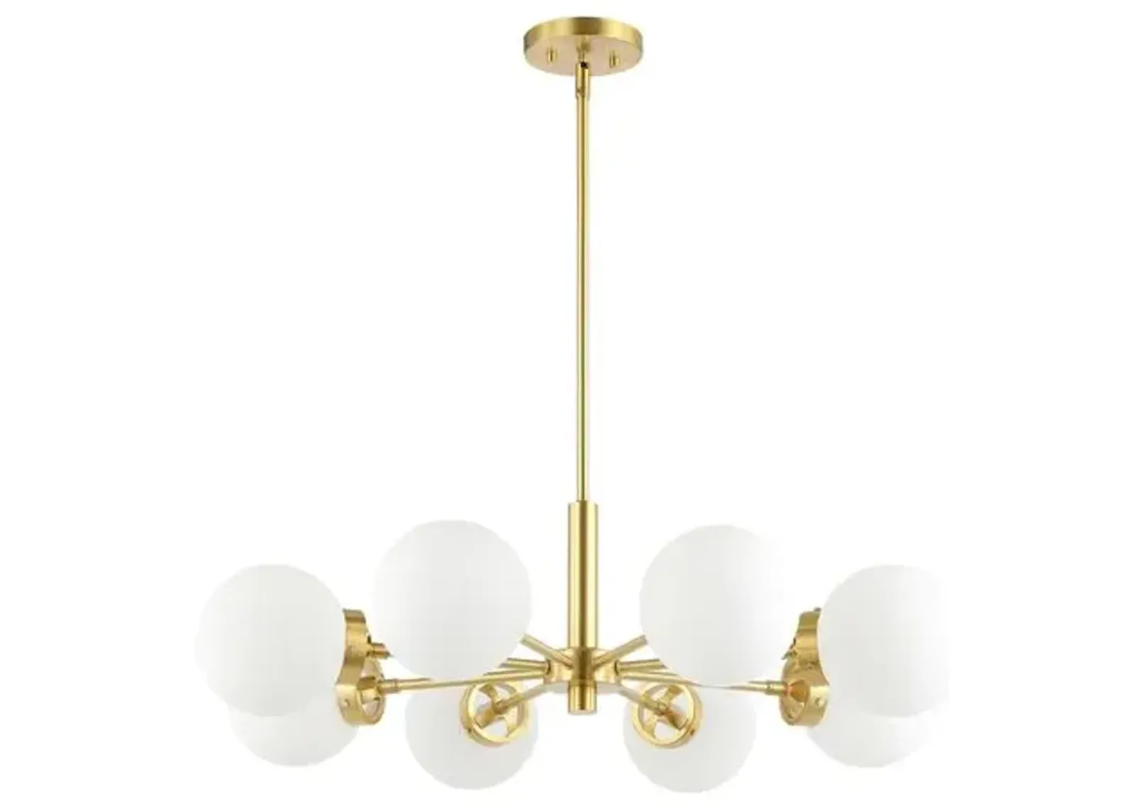 Frankie 8-Light 32" Globe Chandelier - Gold