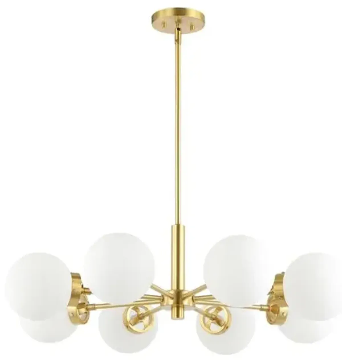 Frankie 8-Light 32" Globe Chandelier - Gold