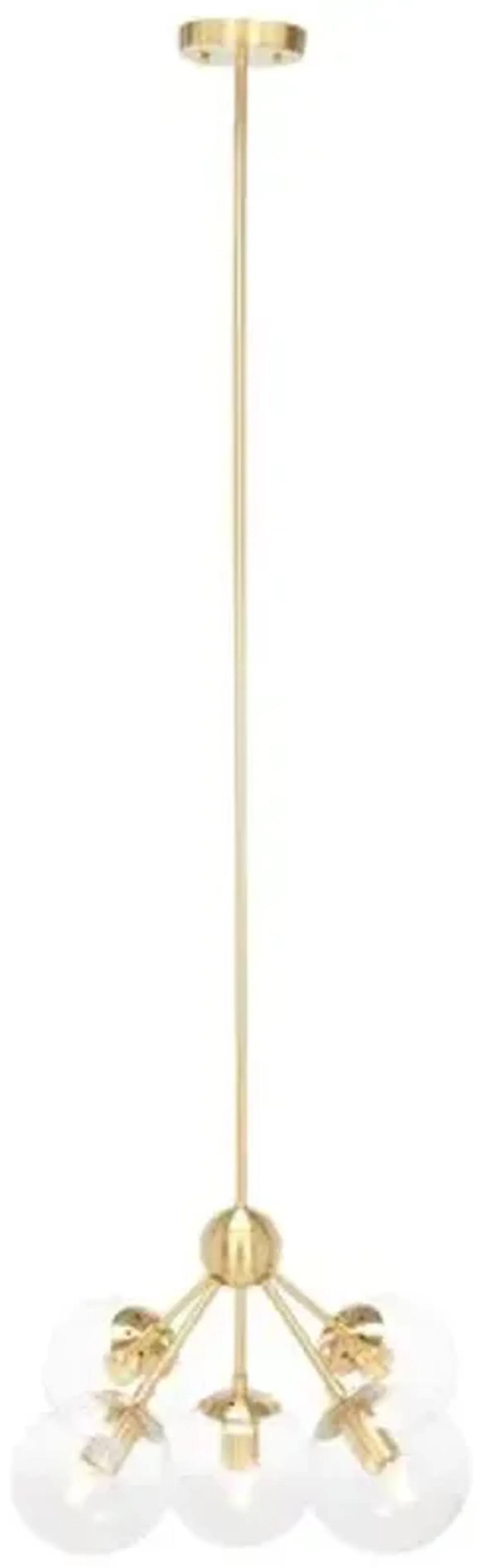 Erden 5-Light 18" Globe Chandelier - Gold