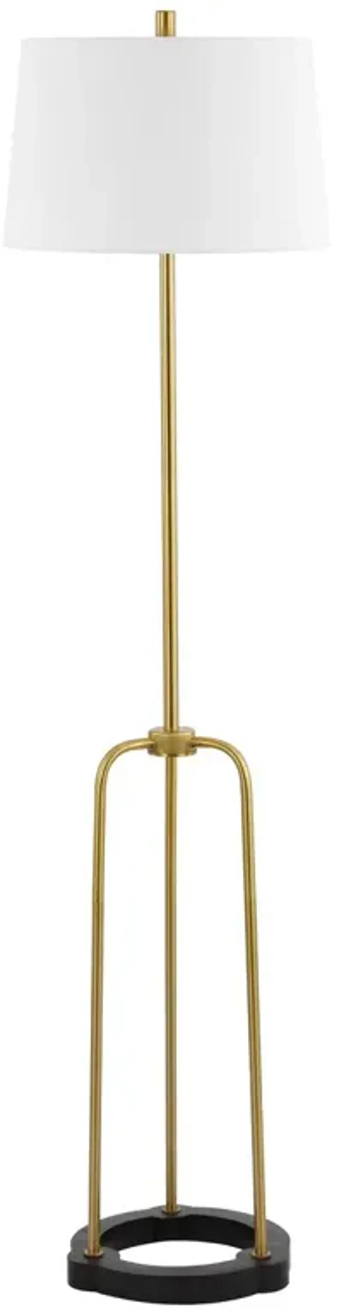 Alosie Floor Lamp - Brass/Black