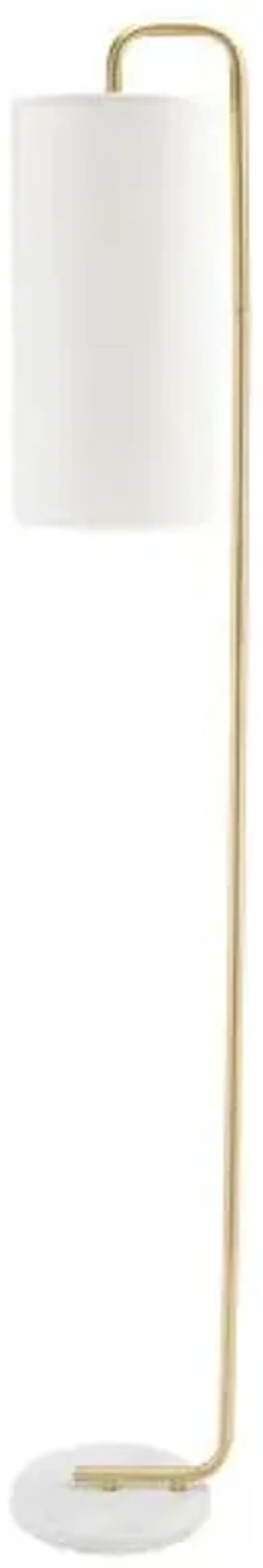 Ryann 64" Floor Lamp - Gold/White Marble