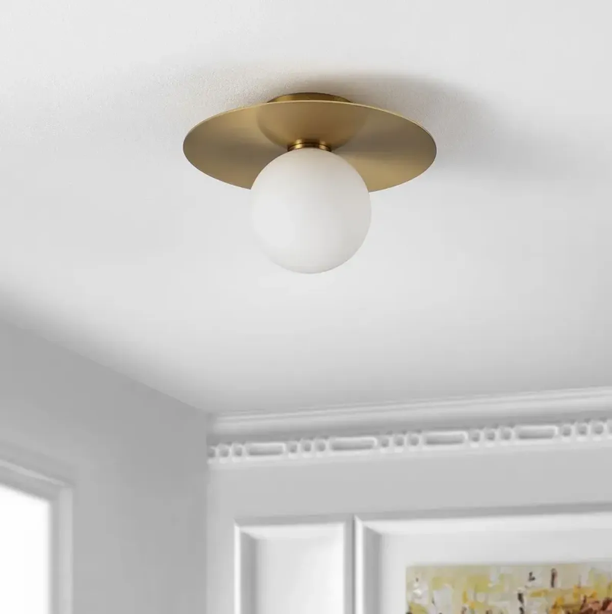 Rumour Globe Flush Mount - Gold