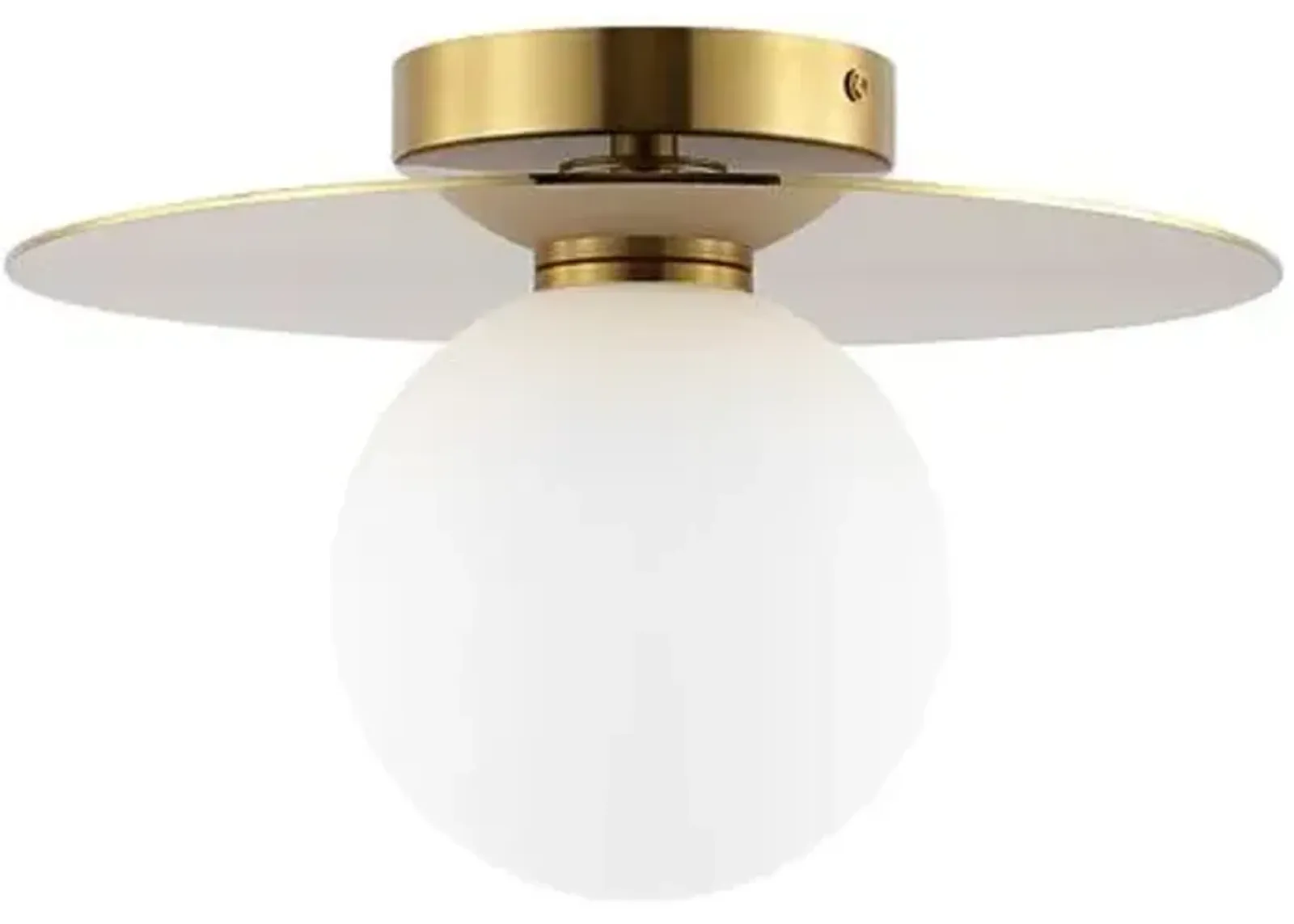 Rumour Globe Flush Mount - Gold