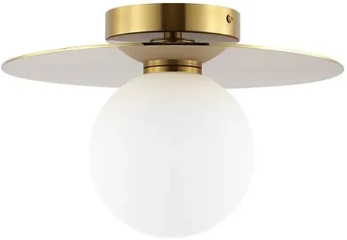 Rumour Globe Flush Mount - Gold