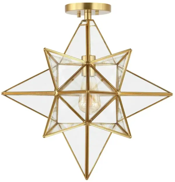 Ronnika Star 17" Flush Mount - Gold