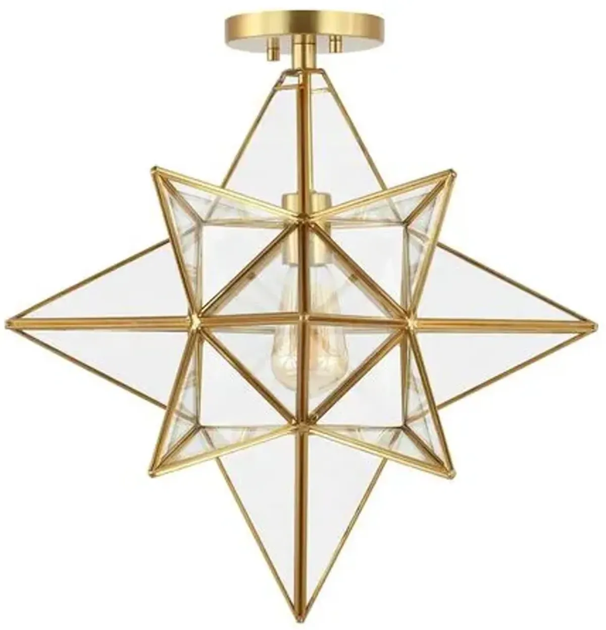 Ronnika Star 17" Flush Mount - Gold