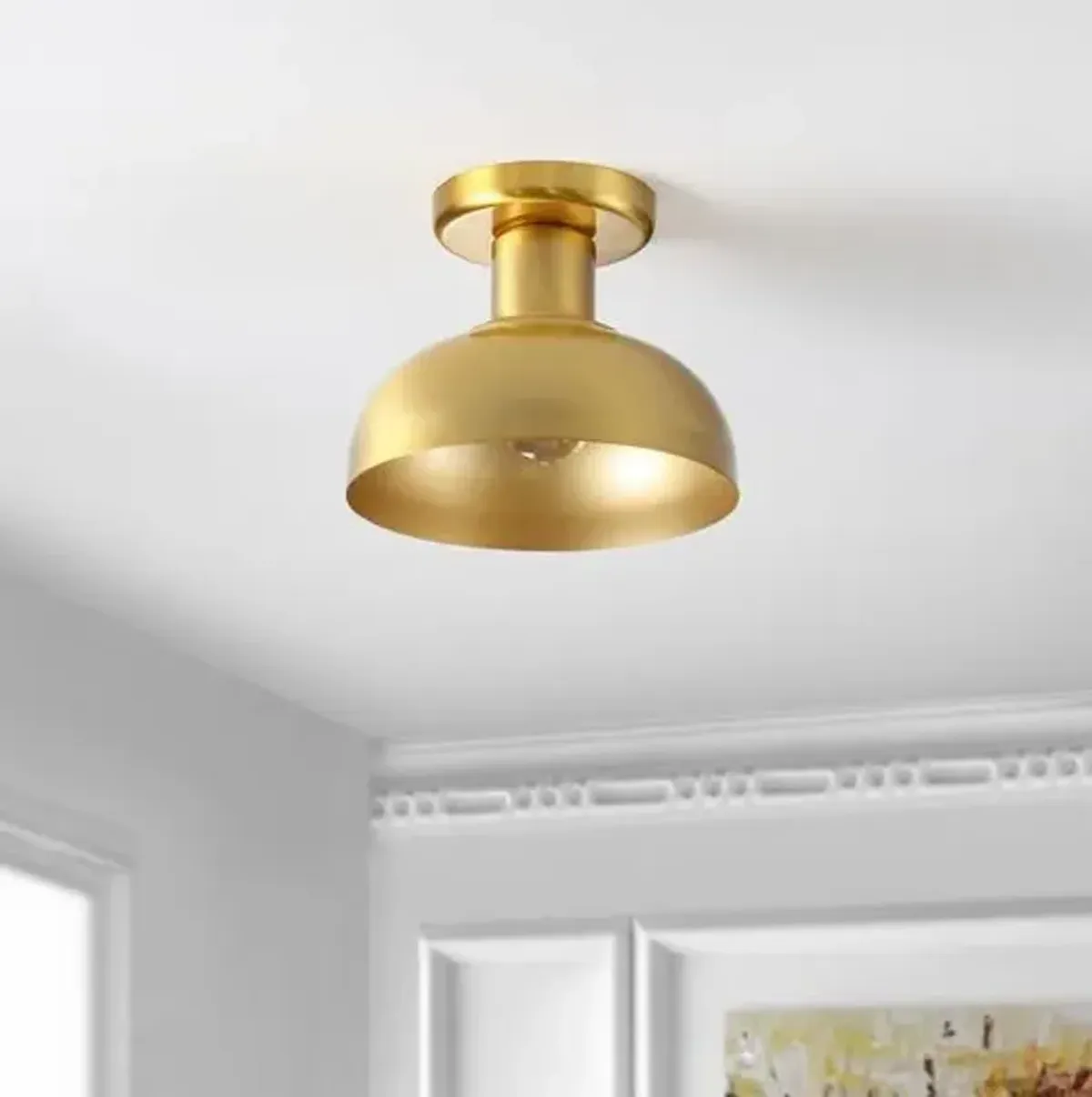 Taryn 10" Flush Mount - Brass - Gold