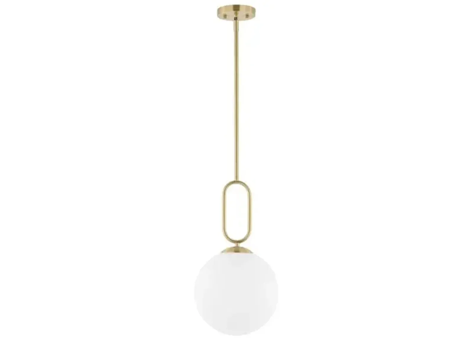 Frankie Globe Pendant - Brass - Gold