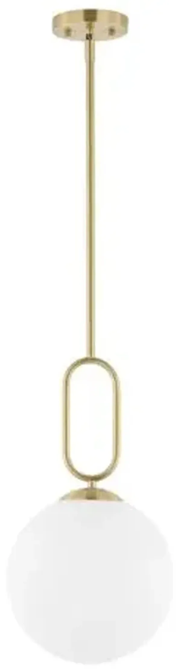 Frankie Globe Pendant - Brass - Gold