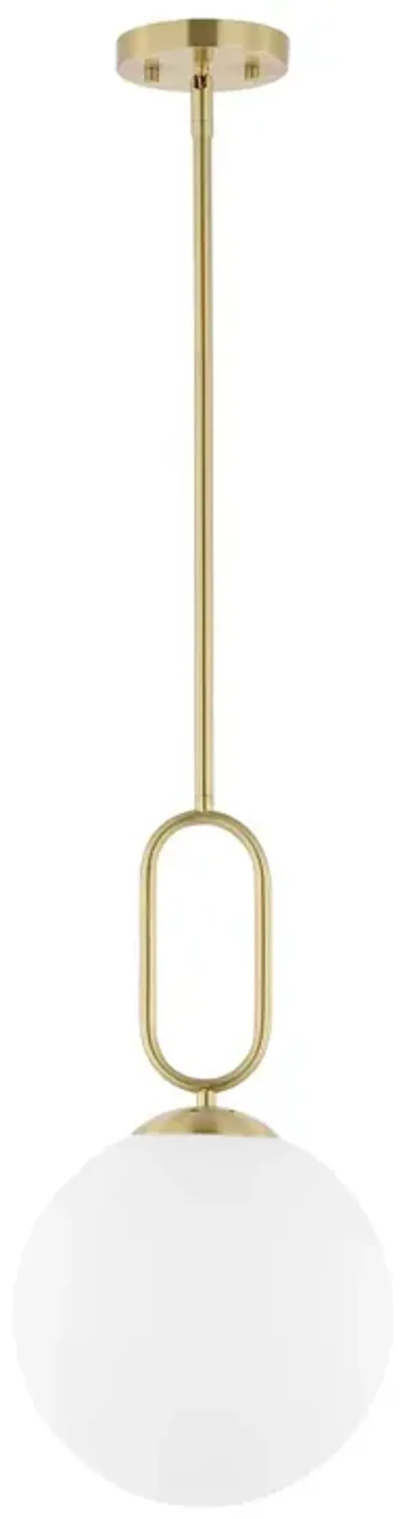 Frankie Globe Pendant - Brass - Gold