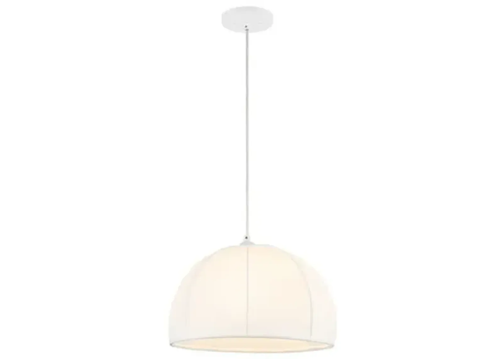 Fabien 15" Pendant - White