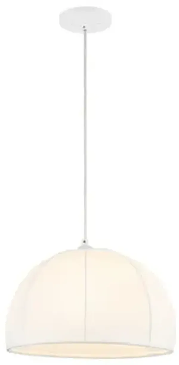 Fabien 15" Pendant - White