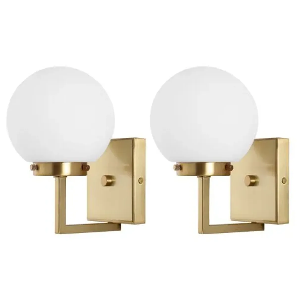 Set of 2 Chassie Wall Sconces - White